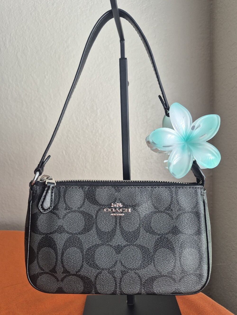 EUC Coach Signature Black Jacquard Nolita19 Shoulder Bag